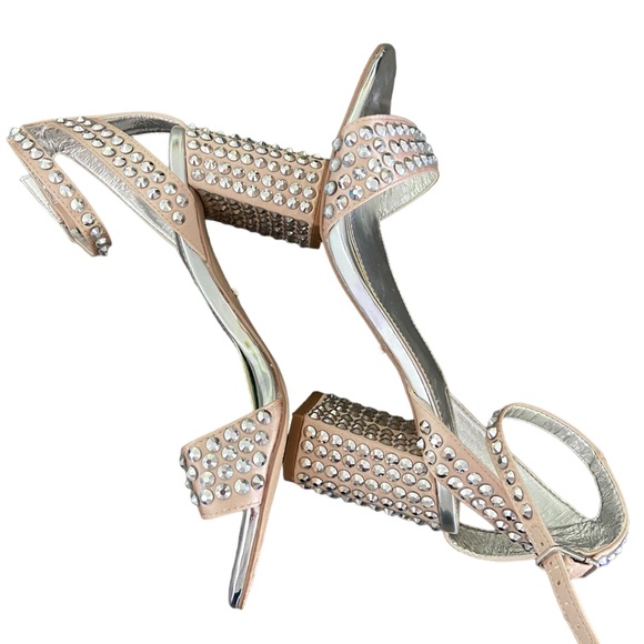 Kurt Geiger Shoes - Kurt Geiger London Studded Sandals. VGC. Rose and silver. Sz 38